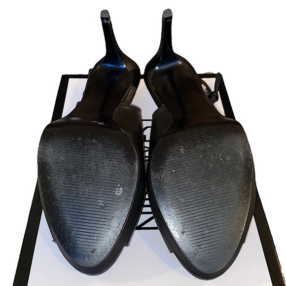 👠Nine West Gabrielle Black Leather Slingback Heels - Picture 9 of 10